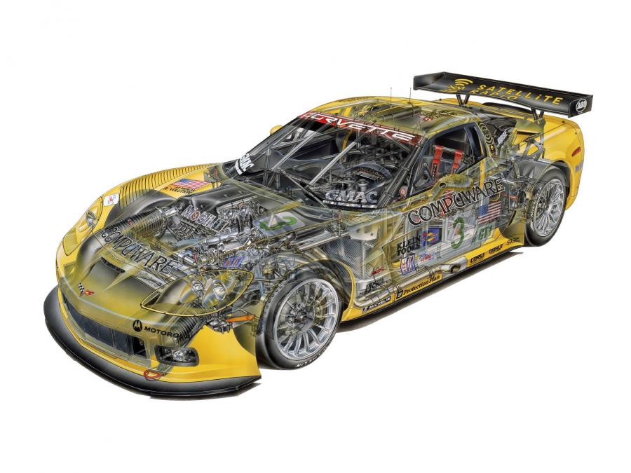 Chevrolet Corvette C6.R GT1 2005 года  (фото 5 из 16)